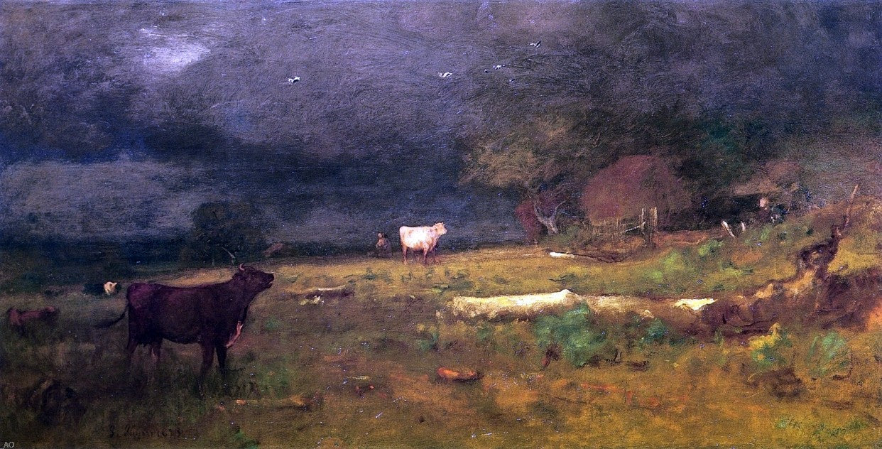 George Inness The Coming Storm (also known as Approaching Storm) - Canvas Print