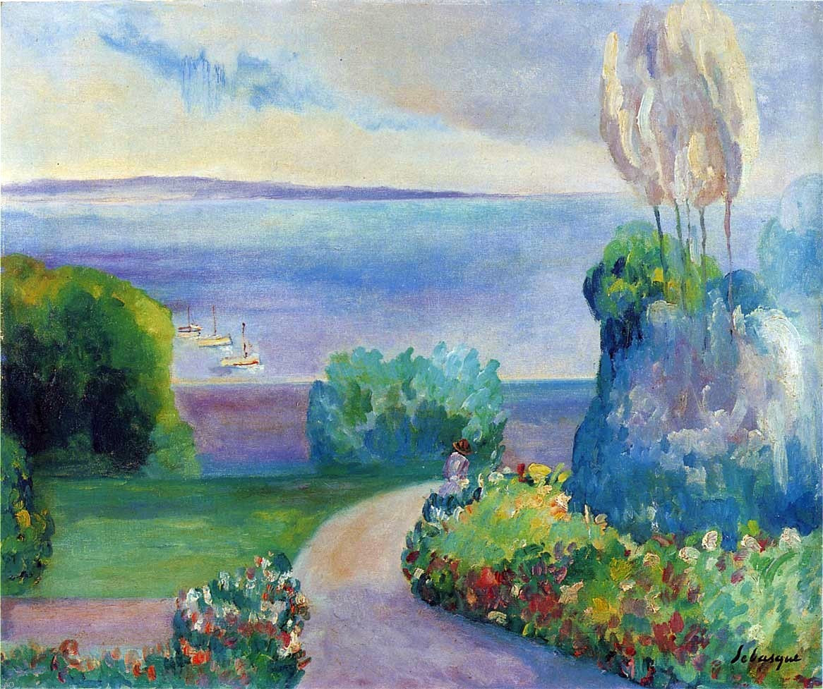 Henri Lebasque Landscape at Prefailles - Canvas Print