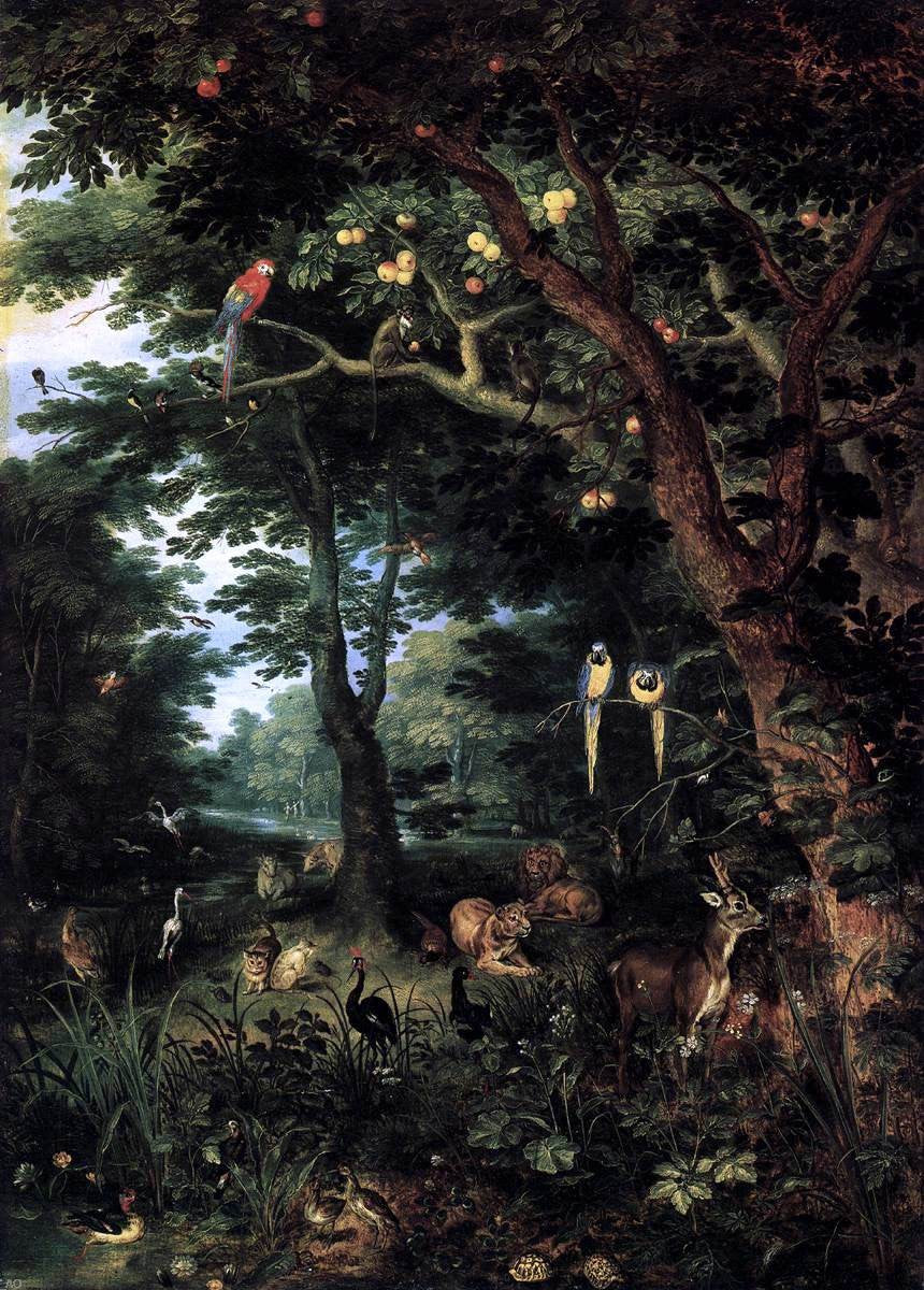 The Younger Jan Brueghel Paradise - Canvas Print
