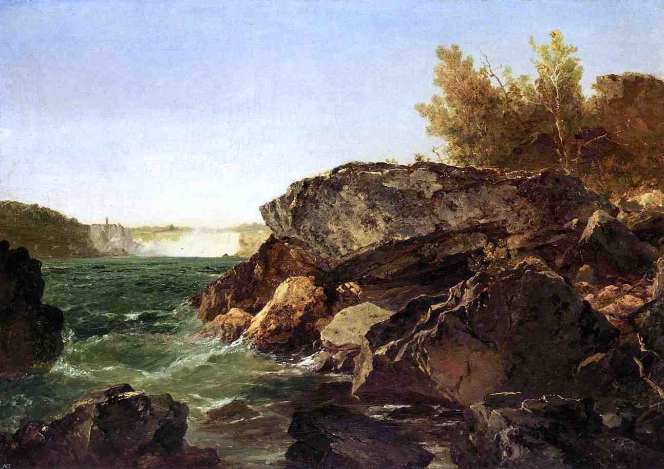 John Frederick Kensett Niagara Falls - Canvas Print
