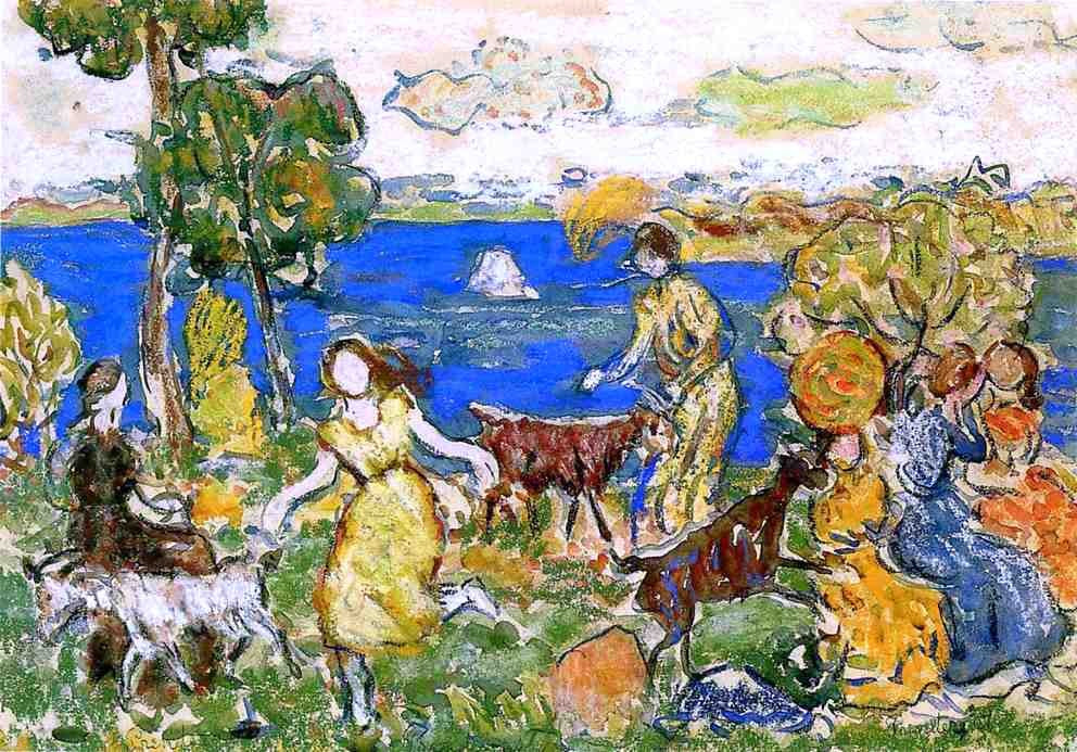 Maurice Prendergast Summer Day (also known as St. Cloud) - Canvas Print