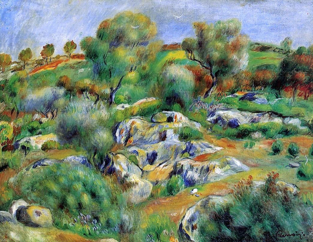Pierre Auguste Renoir Breton Landscape - Canvas Print