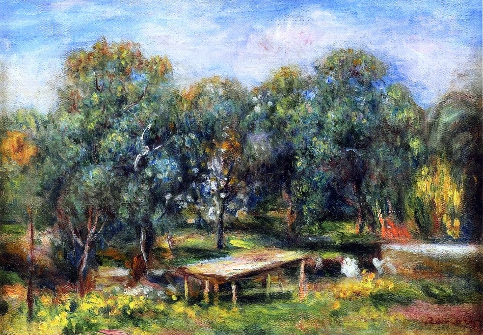 Pierre Auguste Renoir Landscape at Collettes - Canvas Print