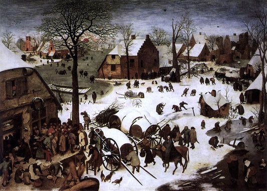 The Elder Pieter Bruegel The Census at Bethlehem - Canvas Print