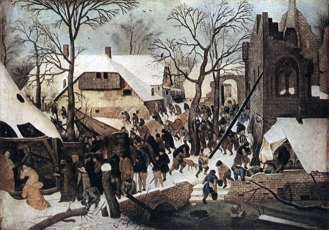 The Younger Pieter Brueghel Adoration of the Magi - Canvas Print