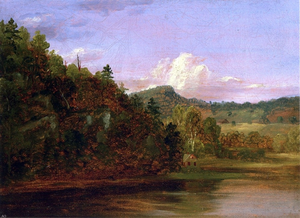 Thomas Cole Landscape (also known as American Lake in Summer) - Canvas Print