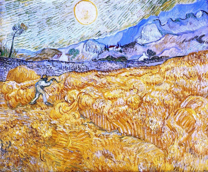 Vincent Van Gogh The Reaper - Canvas Print