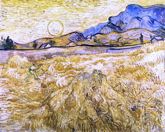 Vincent Van Gogh The Reaper (also known as Enclosed Field with Reaper) - Canvas Print