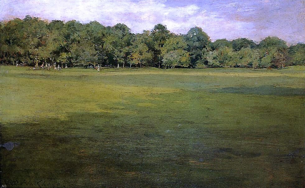 William Merritt Chase Prospect Park (also known as Croquet Lawn, Prospect Park (?)) - Canvas Print