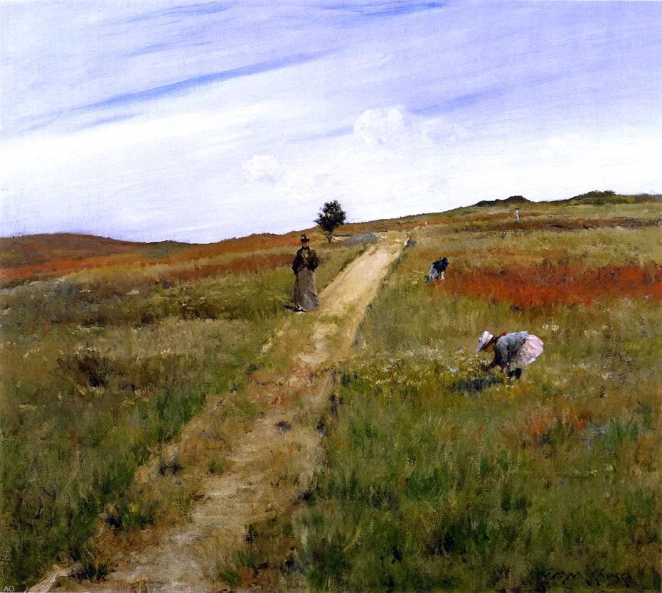 William Merritt Chase Shinnecock Hills (also known as Shinnecock Hills Autumn) - Canvas Print