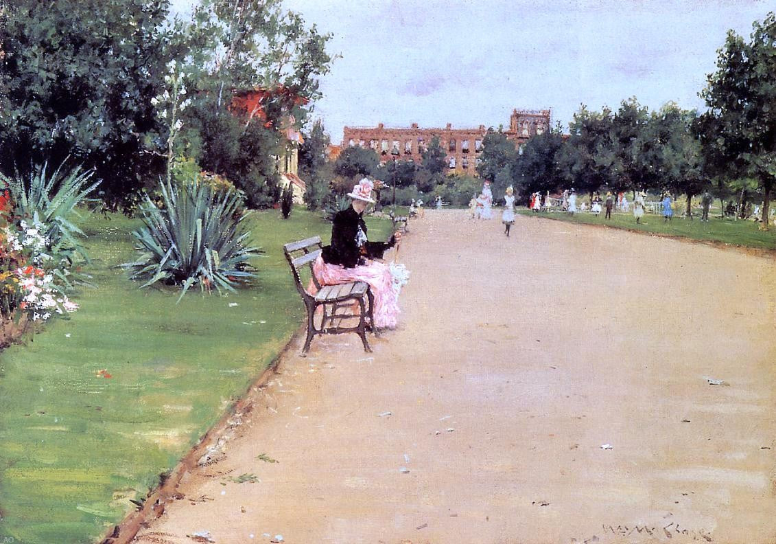 William Merritt Chase The Park - Canvas Print
