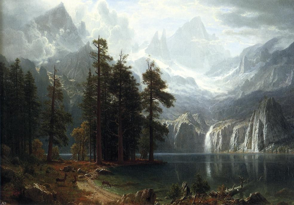 Albert Bierstadt Sierra Nevada - Canvas Print