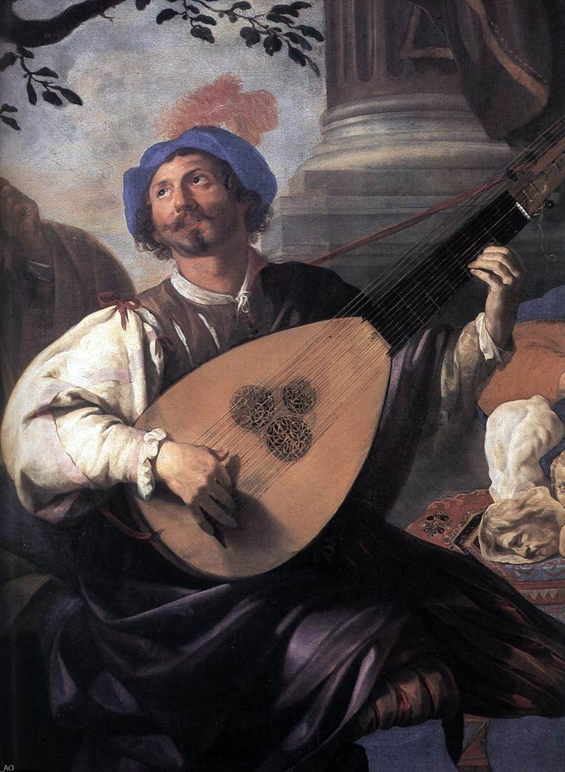 Theodoor Rombouts Allegory of the Five Senses (detail) - Canvas Print
