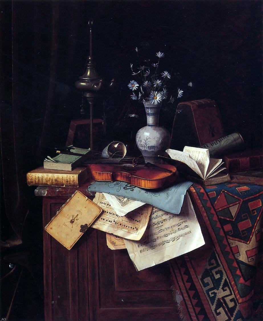 William Michael Harnett Music - Canvas Print