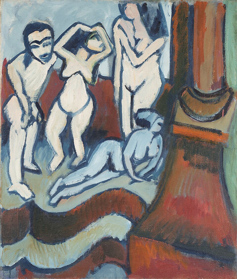 Ernst Ludwig Kirchner Vier Holzplastiken - Canvas Print