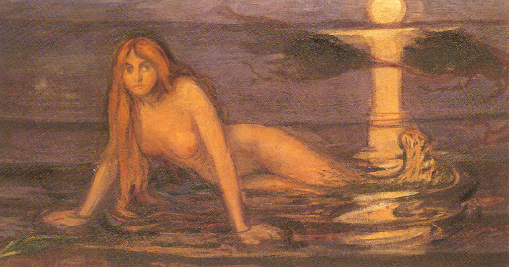 Edvard Munch Mermaid, Detail - Canvas Print