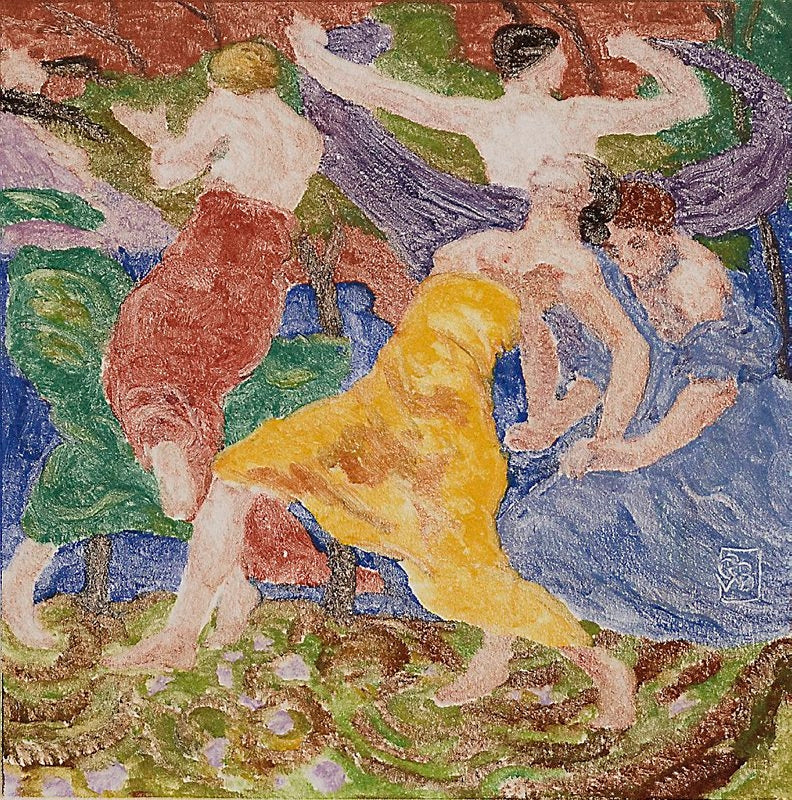 Rupert Bunny Fresque - Canvas Print