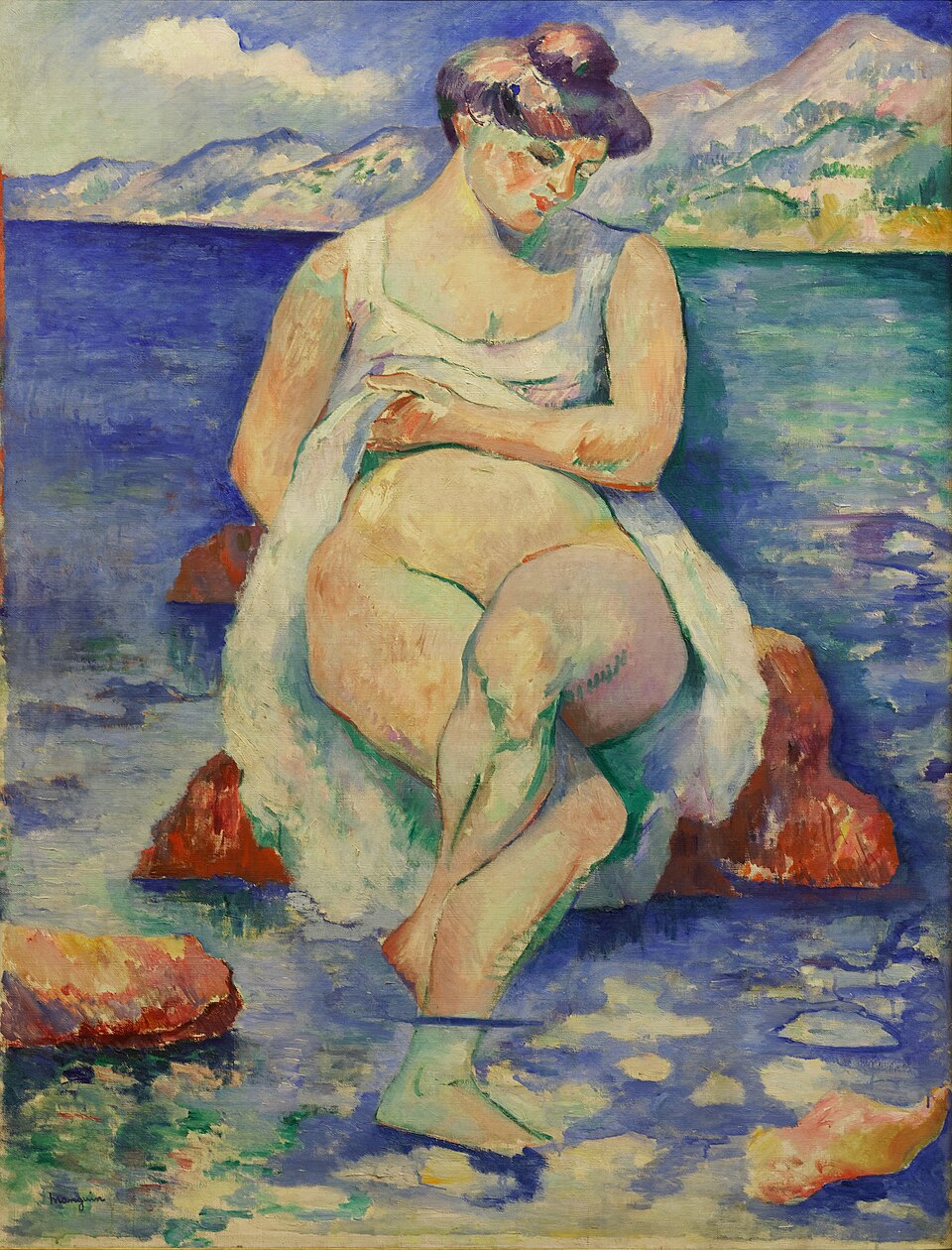Henri Manguin La Baigneuse - Canvas Print