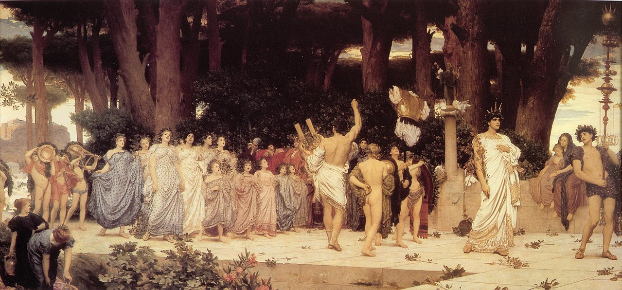 Frederic Leighton Daphnephoria - Canvas Print
