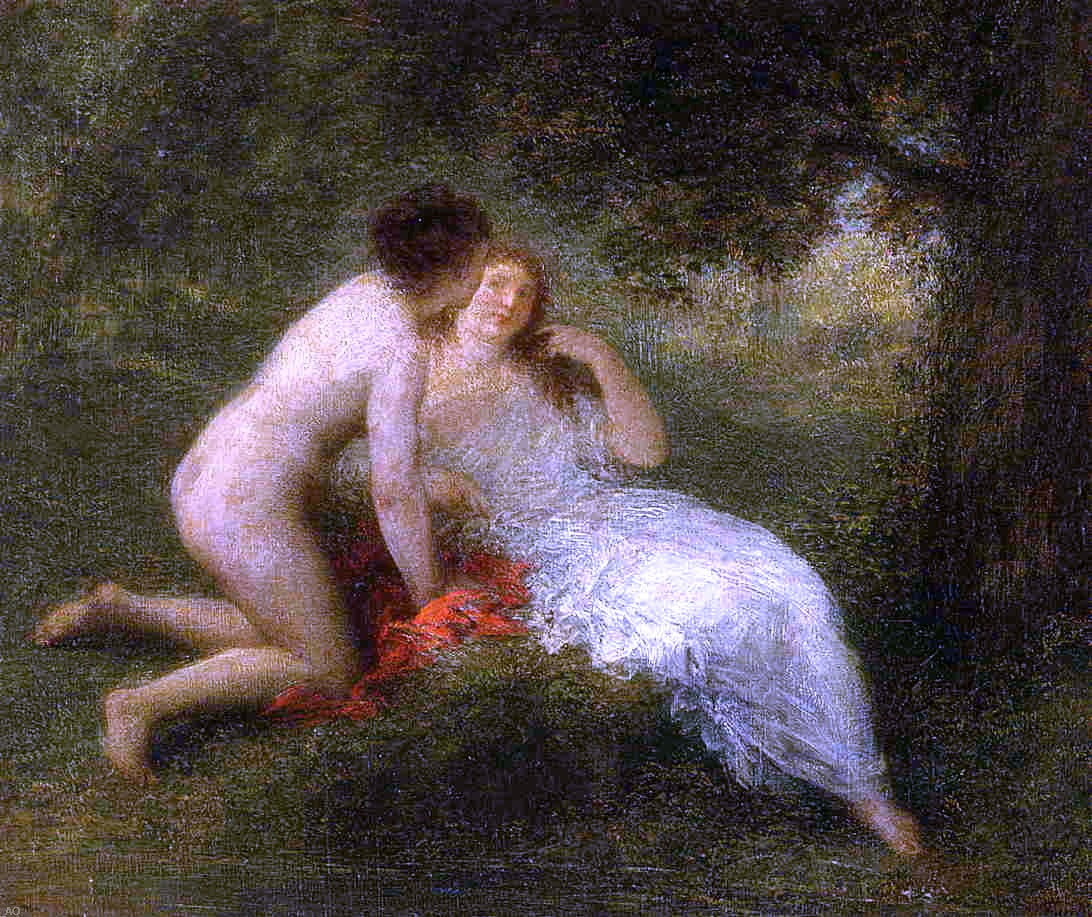 Henri Fantin-Latour Bathers (also known as The Secret) - Canvas Print
