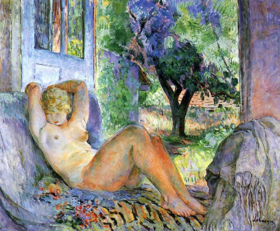 Henri Lebasque A Large Nude - Canvas Print