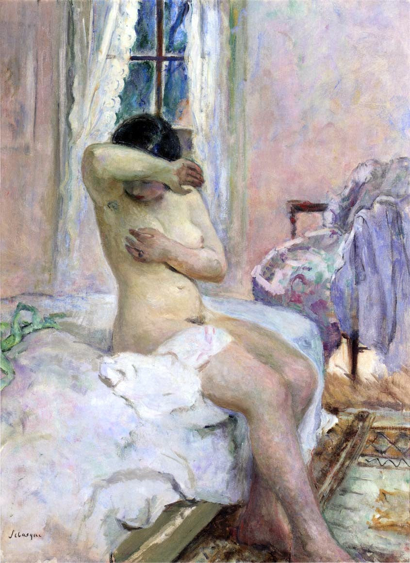 Henri Lebasque Nude - Canvas Print