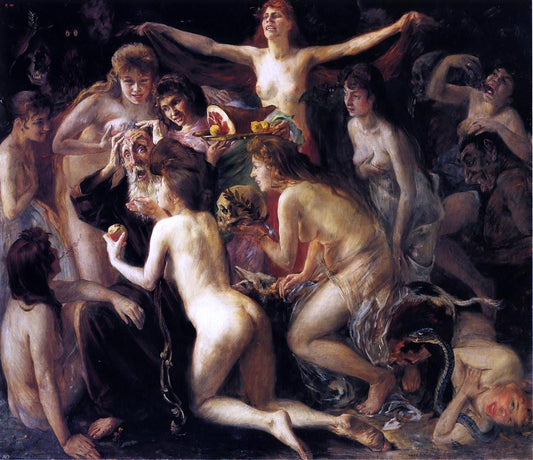 Lovis Corinth The Temptation of Saint Anthony - Canvas Print
