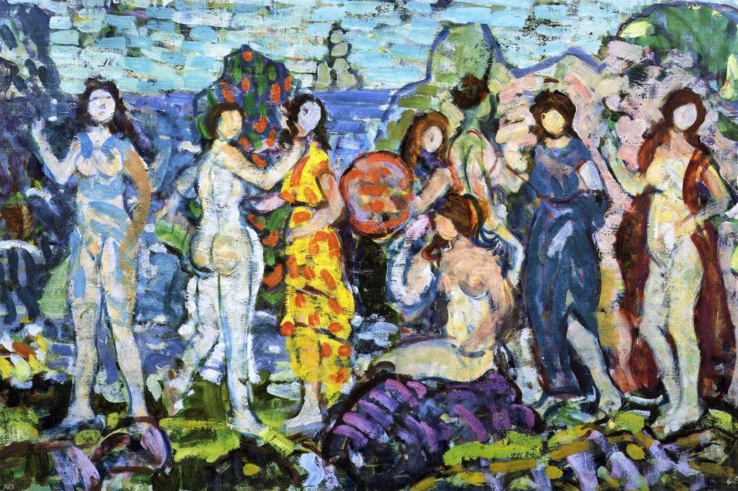 Maurice Prendergast Bathers - Canvas Print