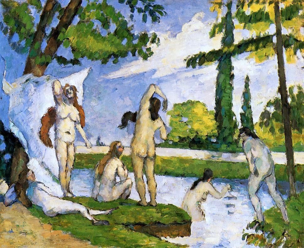 Paul Cezanne Bathers - Canvas Print