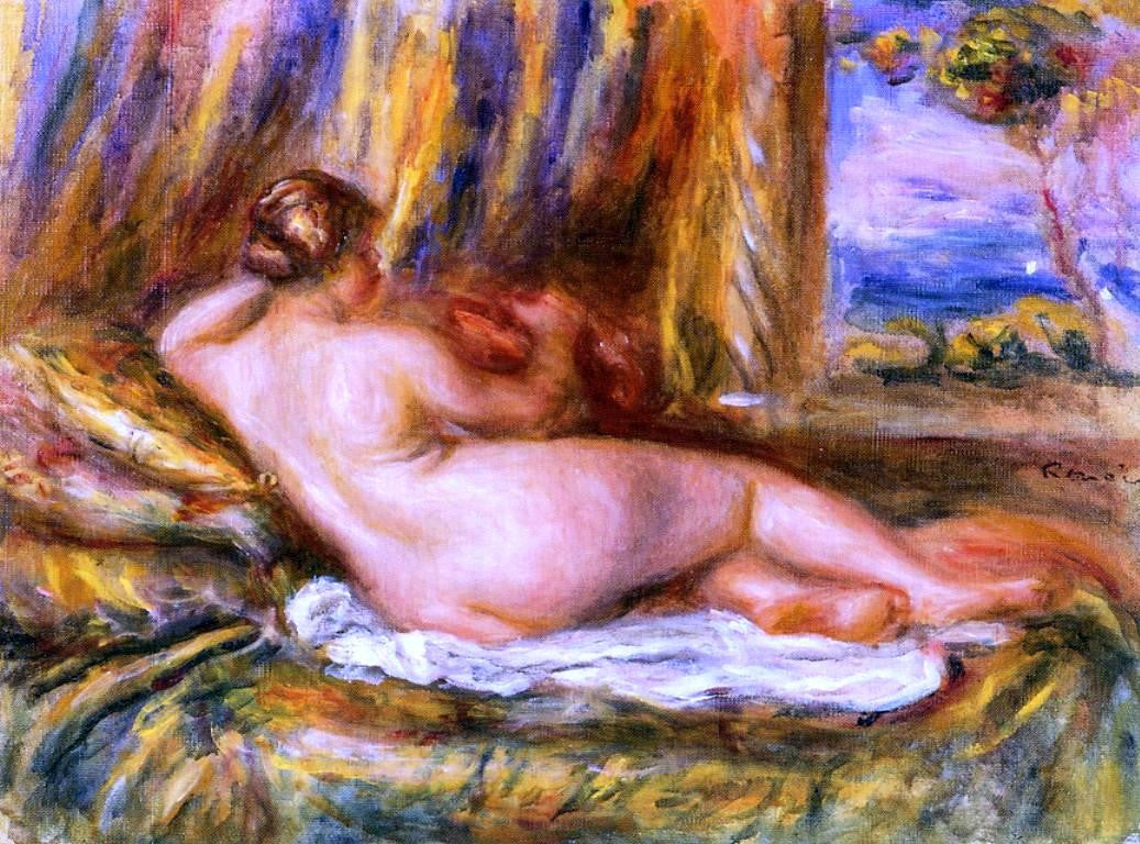 Pierre Auguste Renoir Reclining Nude - Canvas Print
