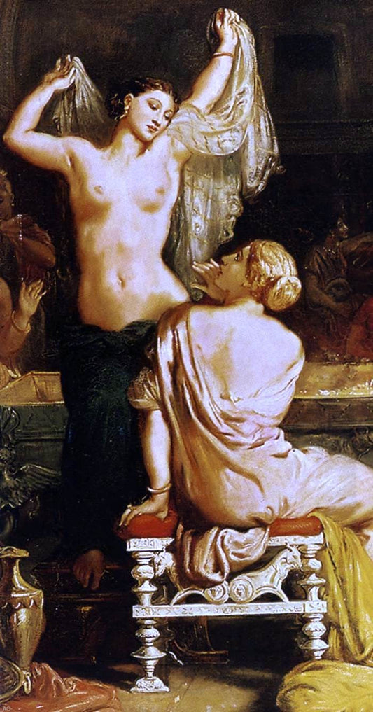 Theodore Chasseriau The Tepidarium (detail) - Canvas Print