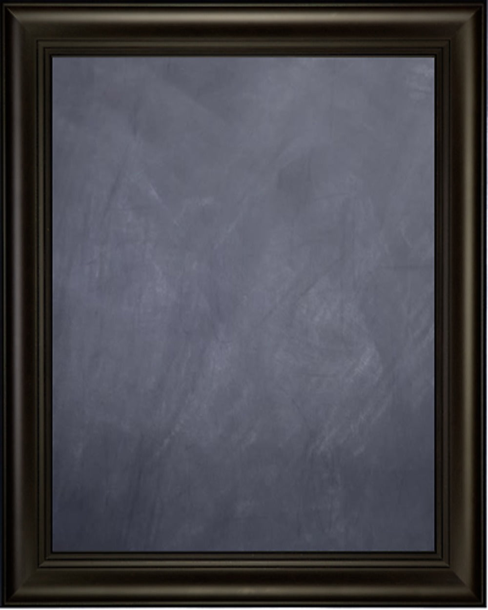 Framed Chalkboard with Espresso Finish Frame with Triple Step Lip