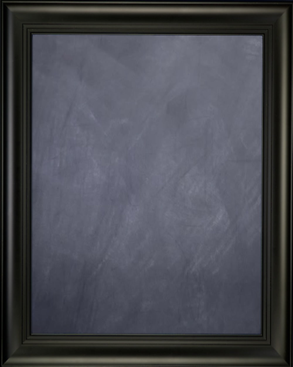 Framed Chalkboard with Black Finish Frame with Triple Step Lip