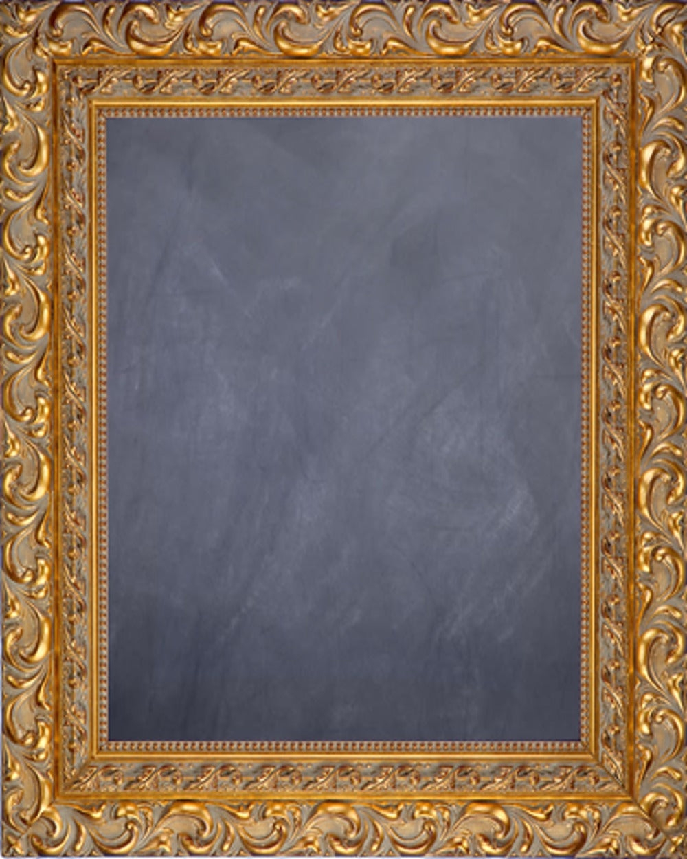Framed Chalkboard with Ornate Gold Finish Frame