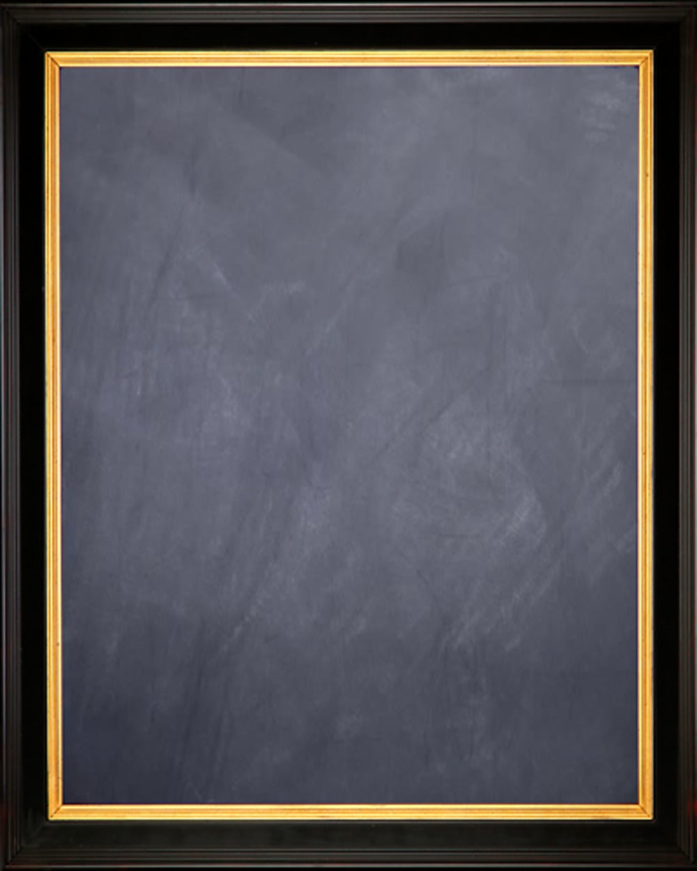Framed Chalkboard with Black with Gold Finish Frame