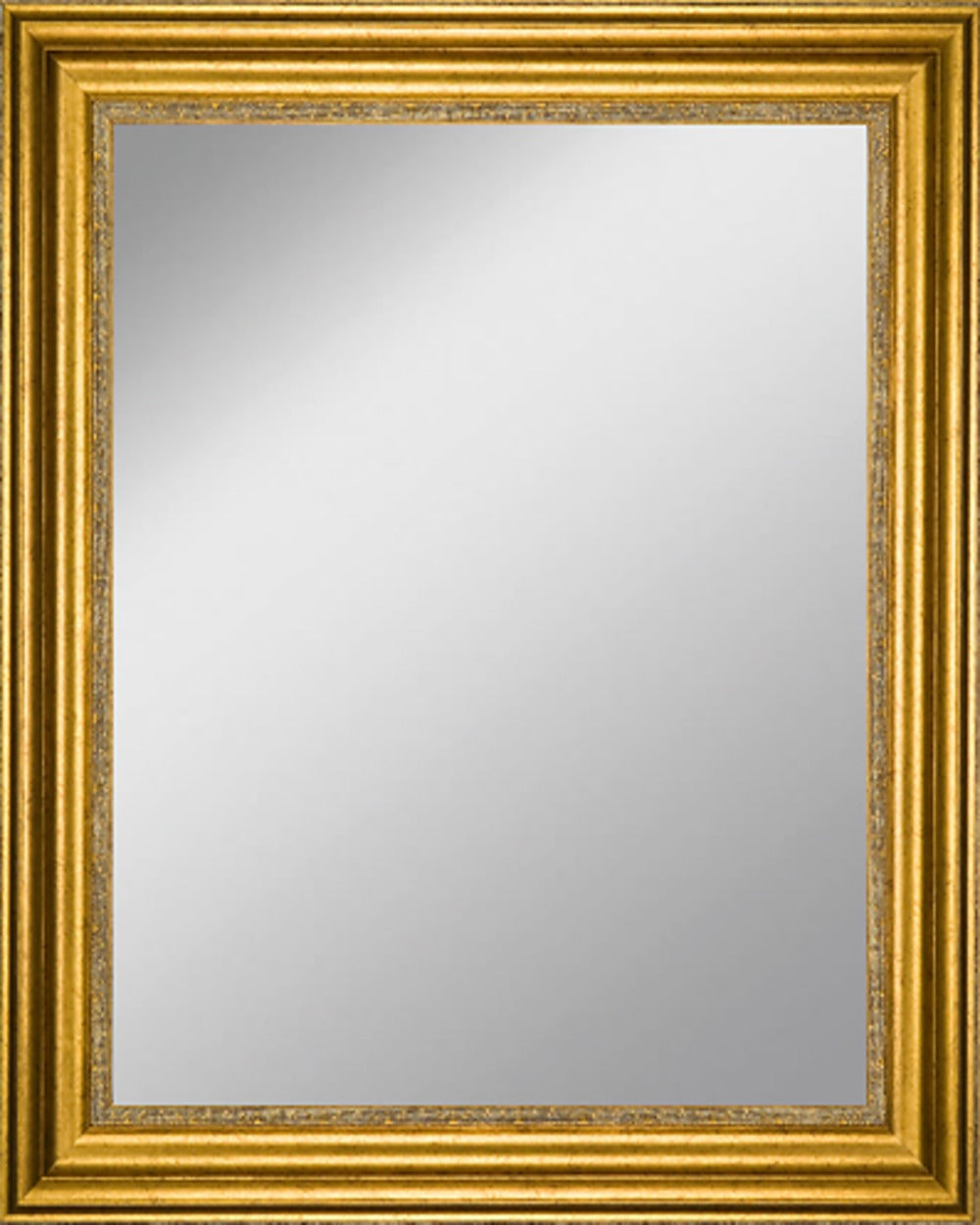 Framed Mirror 17.3" x 21.2" with Gold Finish Frame