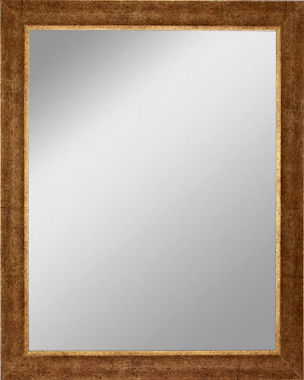 Framed Mirror 15.6" x 19.4" with Antique Gold Finish Frame