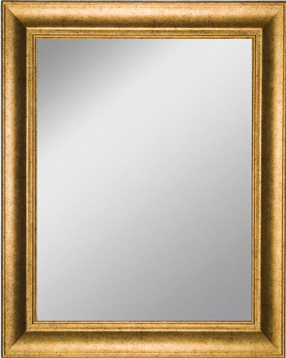 Framed Mirror 17.8" x 21.7" with Antique Gold Finish Frame