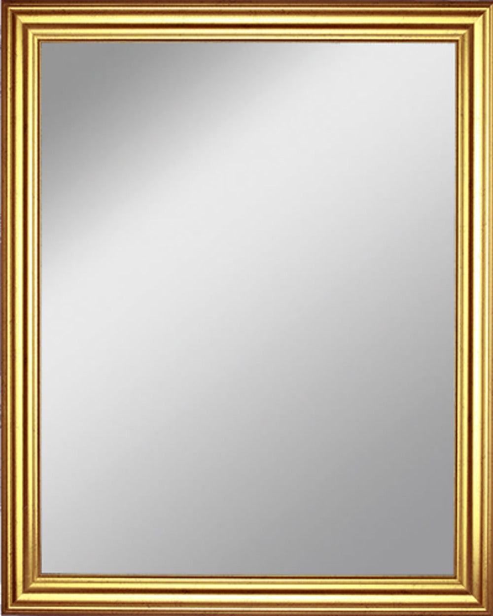 Framed Mirror 15.3" x 19.2" with Gold Finish Frame with Black Splatter
