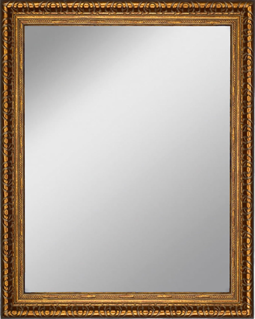 Framed Mirror 16.1" x 19.9" with Copper Finish Frame