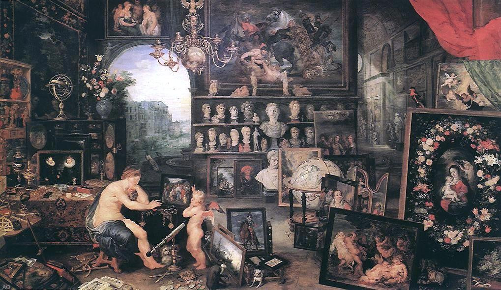 The Elder Jan Brueghel The Sense of Sight - Canvas Print