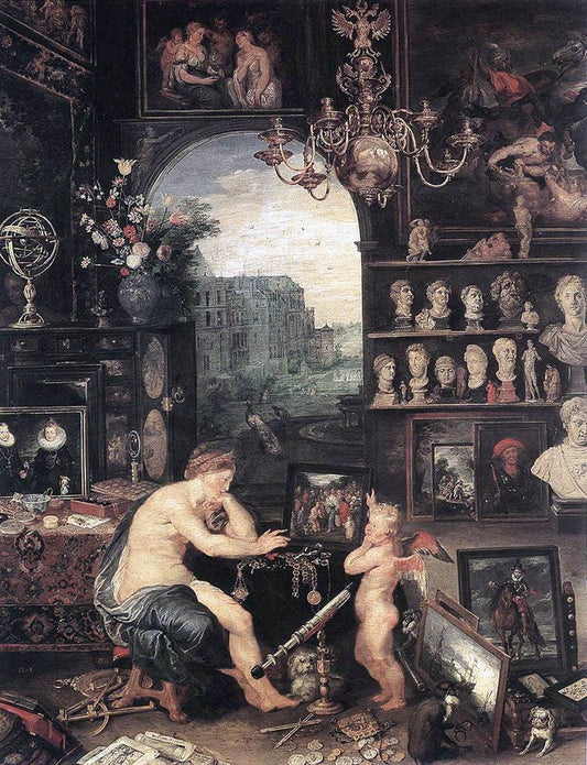 The Elder Jan Brueghel The Sense of Sight (detail: 1) - Canvas Print