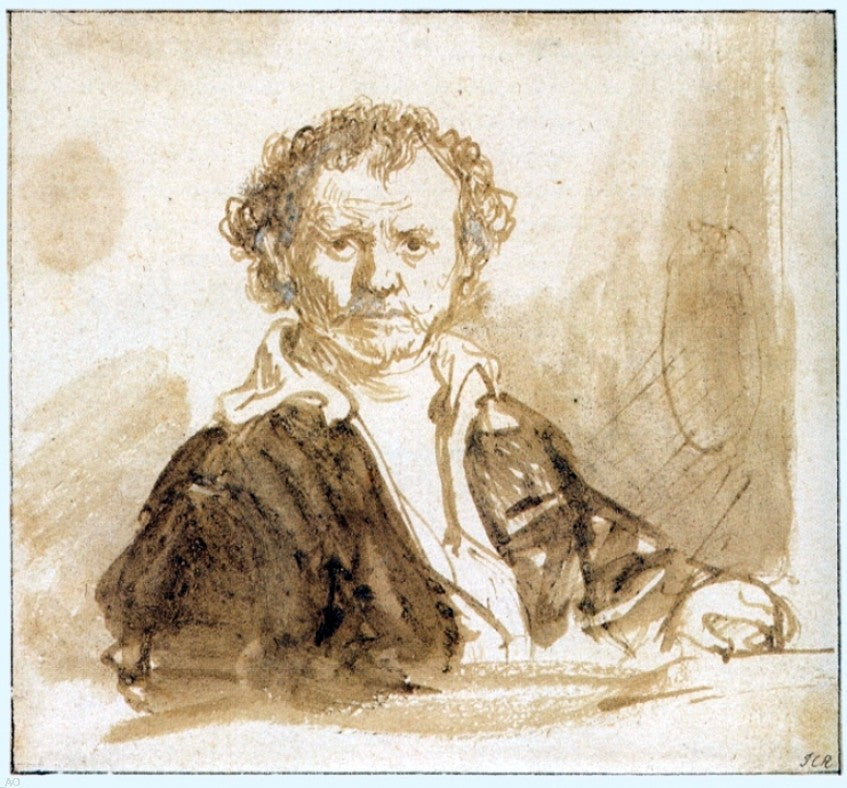 Rembrandt Van Rijn Self Portrait - Canvas Print