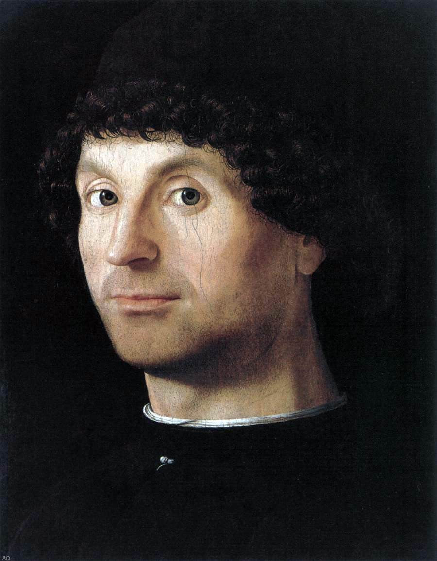 Antonello Da Messina Portrait of a Man - Canvas Print