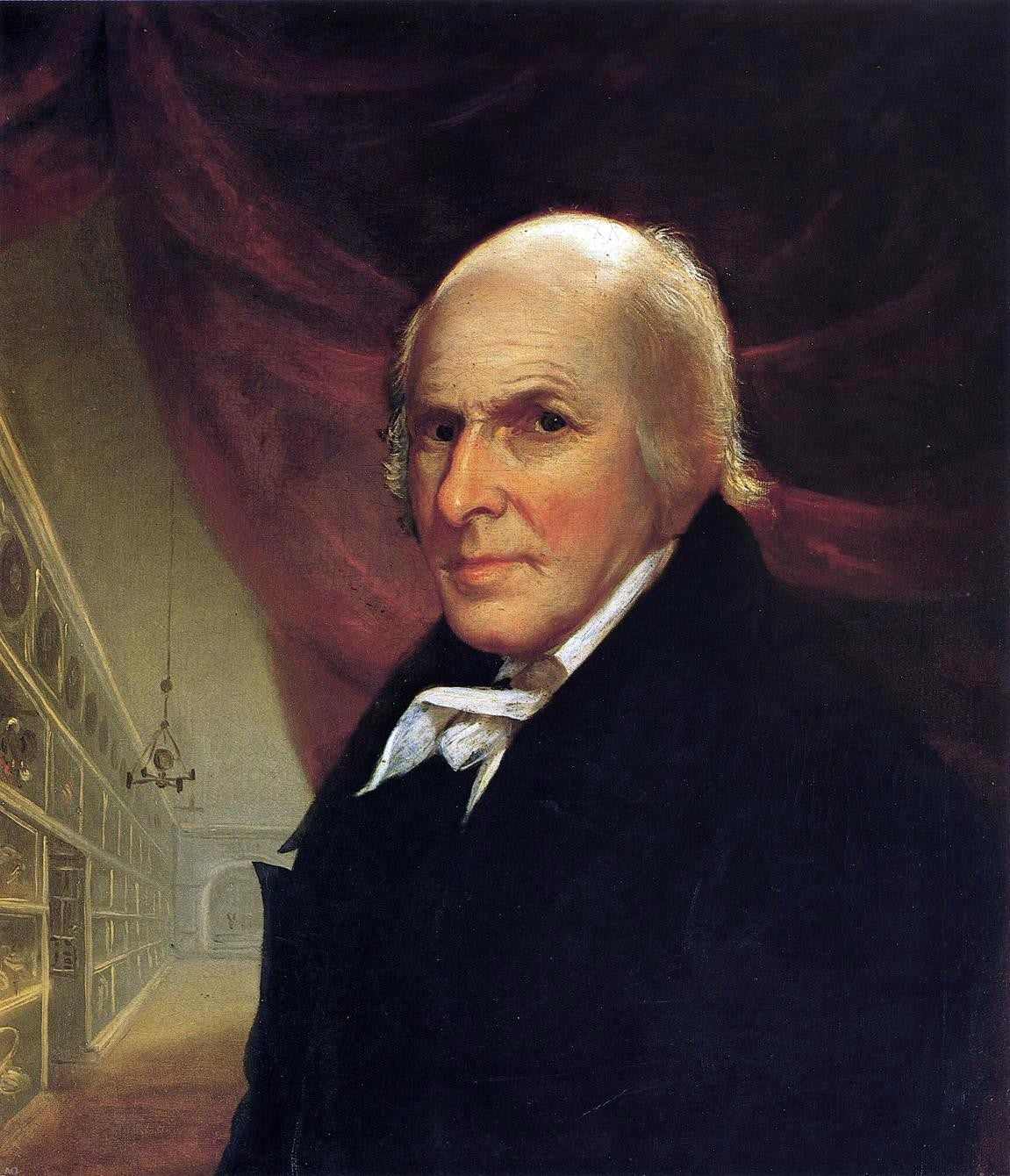 Charles Willson Peale Self Portrait (also known as Study for "The Artist in His Museum") - Canvas Print