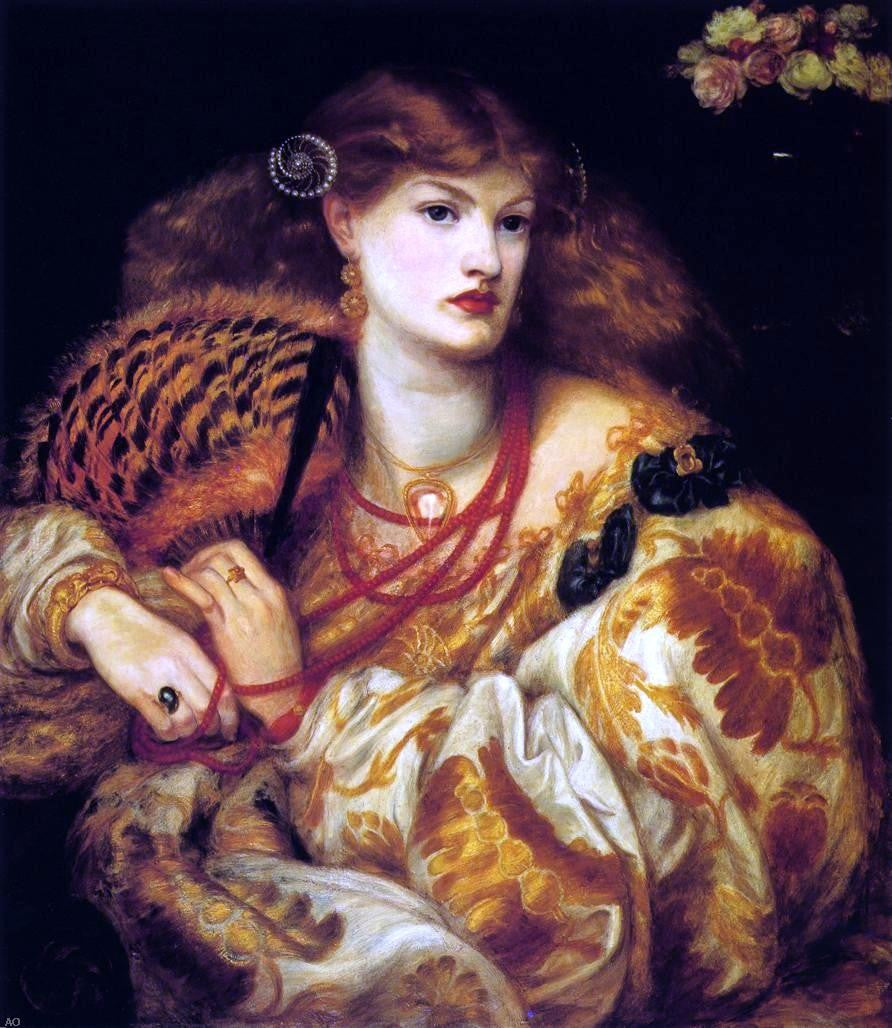 Dante Gabriel Rossetti Monna Vanna (also known as Belcolore) - Canvas Print
