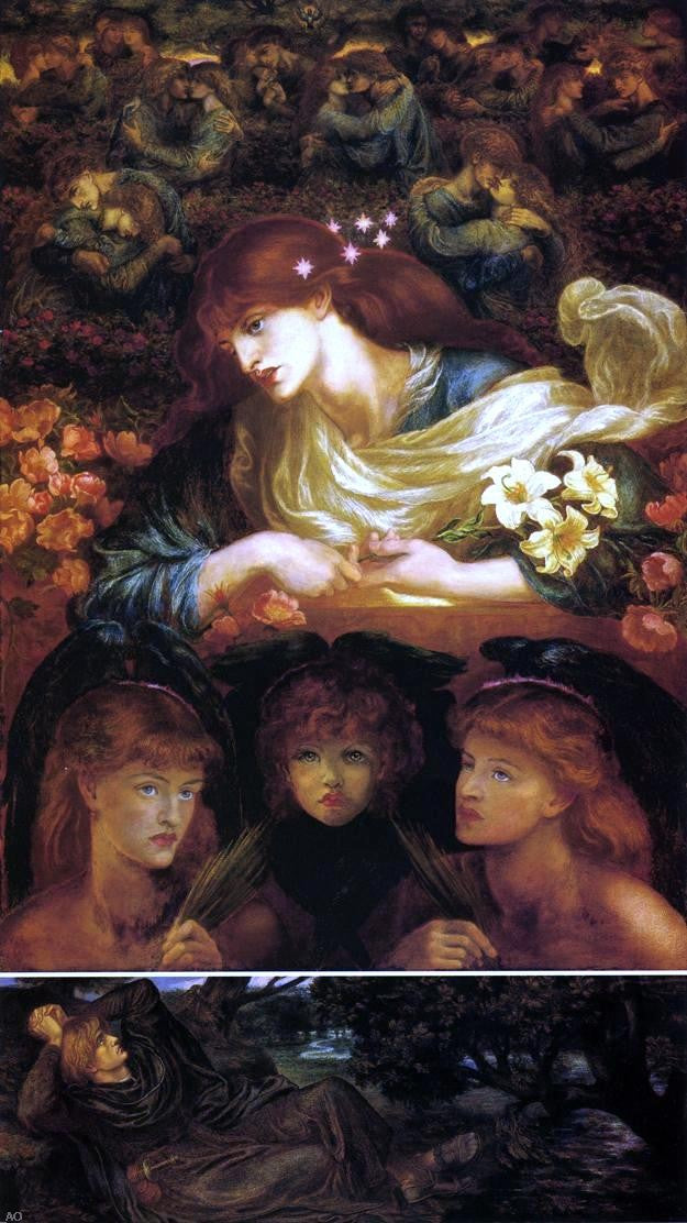 Dante Gabriel Rossetti The Blessed Damozel - Canvas Print