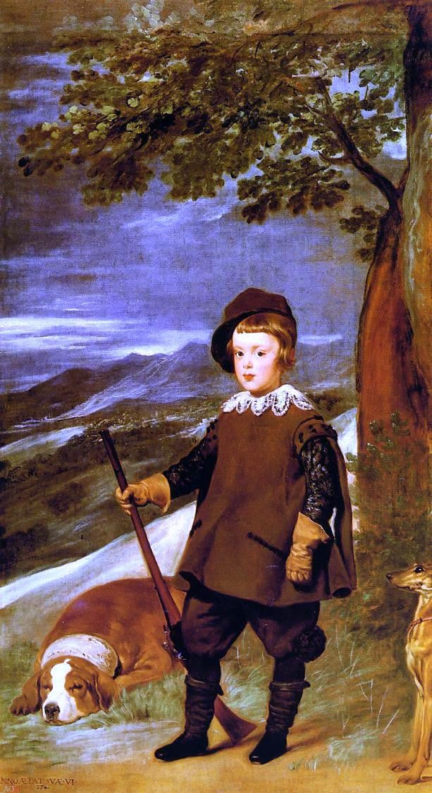 Diego Velazquez Prince Baltasar Carlos as a Hunter - Canvas Print