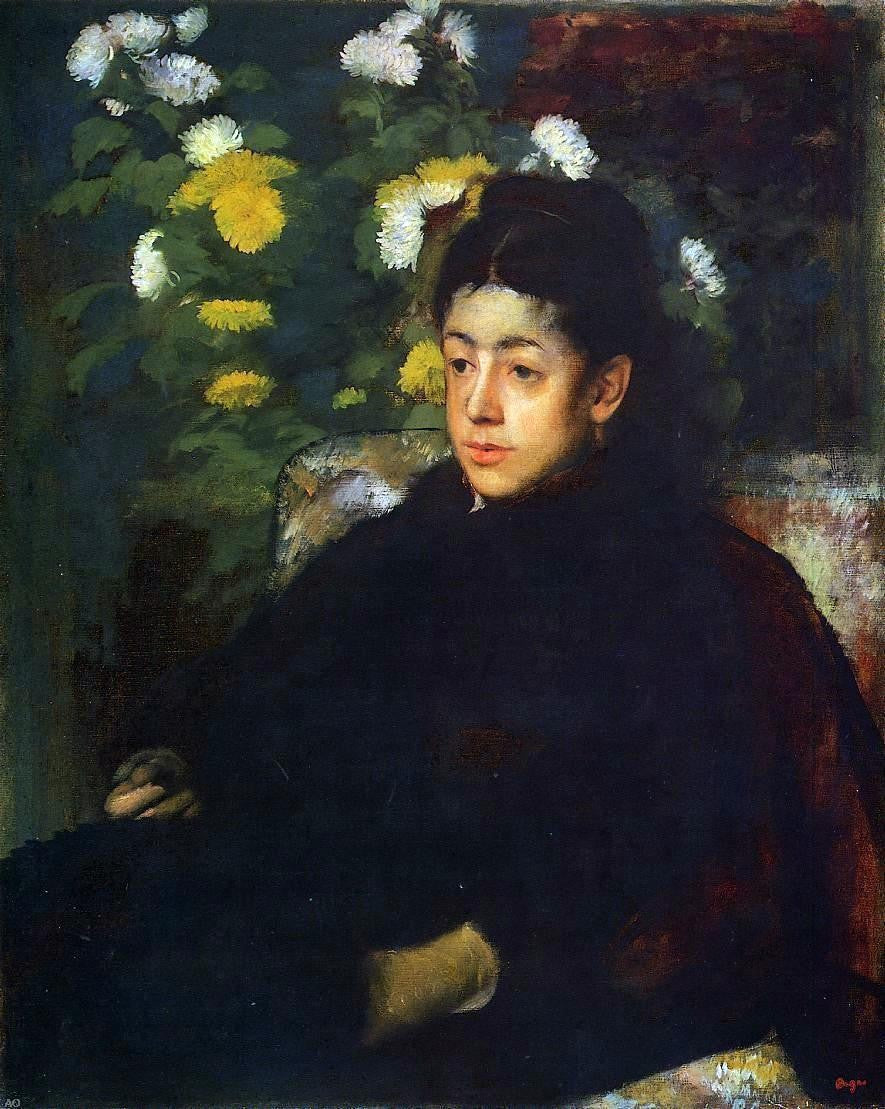Edgar Degas Mademoiselle Malo - Canvas Print