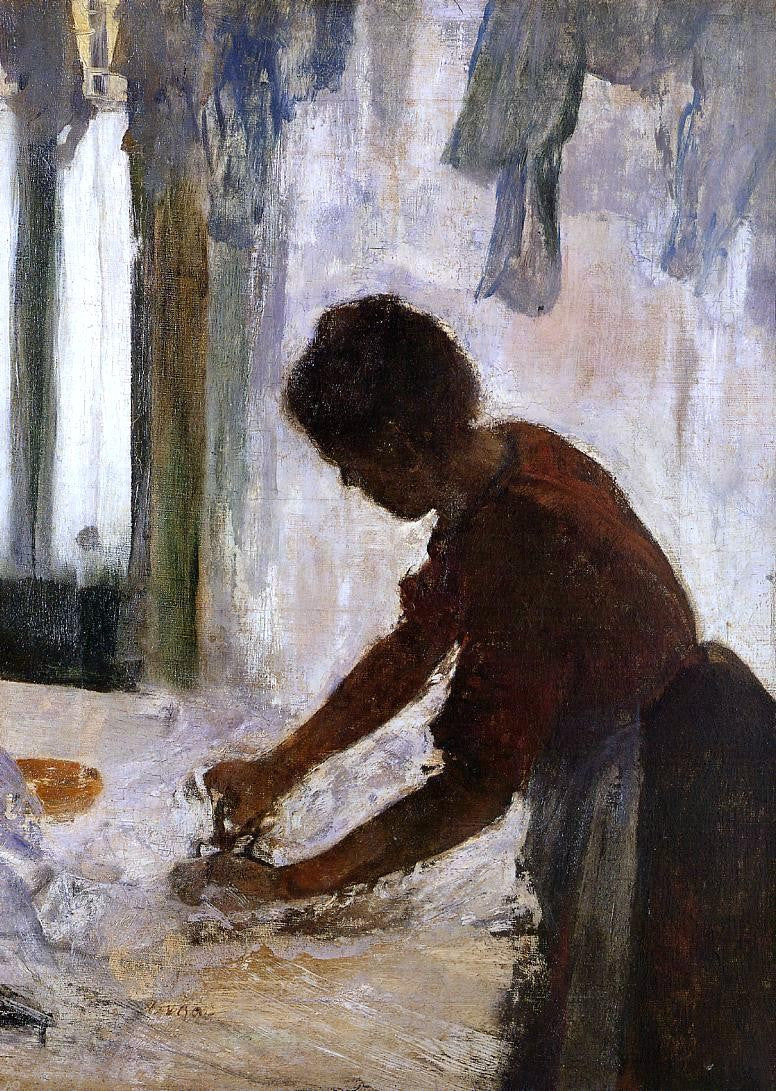 Edgar Degas Woman Ironing (also known as Silhouette) - Canvas Print